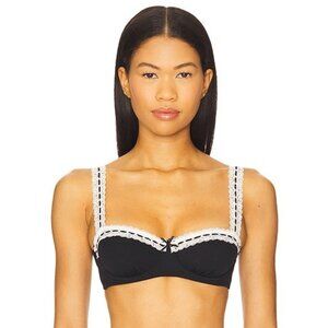 NWT Free People X Revolve So Sweet Balconette Bra in Black Size 34DD